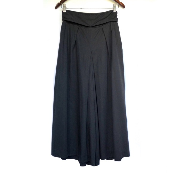 Apiece Apart Baja Tie Waist Wide Leg Culotte Pants black womens size 2 - Picture 4 of 16